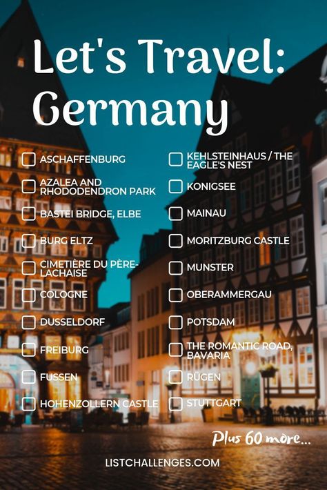 German Places, Germany Bucket List, Travel Trivia, Germany Travel Guide, Romantic Road, Berlin Travel, Cities To Visit, Cities In Germany, Travel Germany