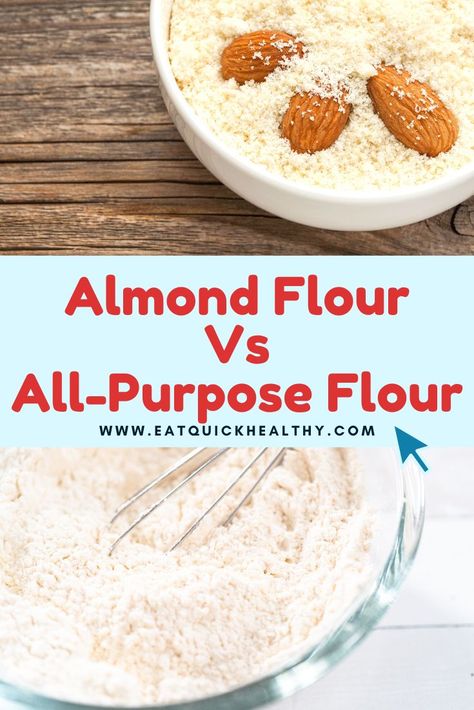 Almond Flour Vs All-Purpose Flour Almond Flour Substitute, All Purpose Flour Recipes, Roux Recipe, Make Almond Flour, Almond Oil Benefits, Almond Butter Recipes, Healthy Flour, Almond Milk Recipes, Flour Substitute