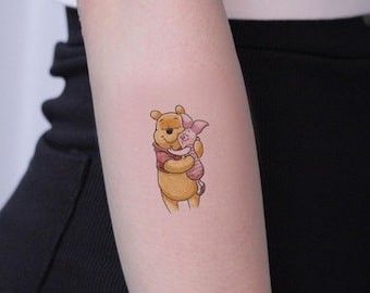 What I'm thinking of getting tattooed on me Piglet Tattoo, Winnie The Pooh Tattoo, Moms Tattoo, Pooh Tattoo, Winnie The Pooh Tattoos, Small Wrist Tattoo, Disney Tattoos Small, Bachelorette Tattoos, Random Tattoos