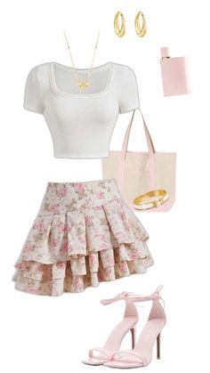 Girly Outfits Ideas, Girly Summer Outfits Casual, Cute Girly Summer Outfits, Cute Honeymoon Outfits, Summer Girly Outfits, Girly Outfit Ideas, Girly Summer Outfits, Match Art, Flowy Sundress