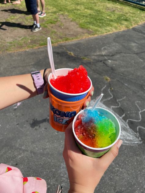 Got kona ice at our schooll today! (me and scarlets) Wallpaper Kona, Kona Car, Kona Dan Adinda, Kona Ice, Kona Beaches, Summer 2023, Quick Saves