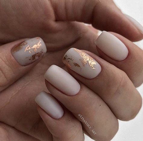 Ivory Nails, Light Colored Nails, Light Nails, New Nail Designs, Sparkle Nails, Her Nails, Shellac Nails, Foil Nails, Nail It