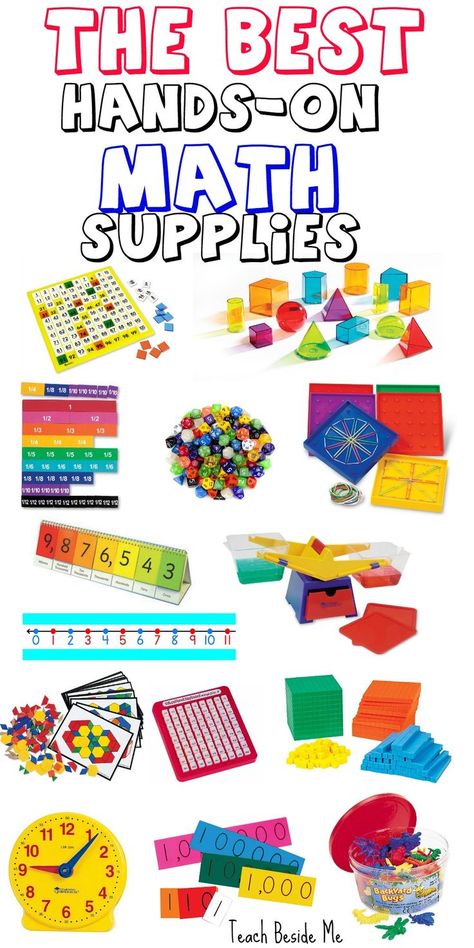 Teacher Necessities, Math Supplies, Preschool Supplies, Maths Ideas, Math Tools, Homeschool Supplies, Math Activities For Kids, Math Manipulatives, Math Work