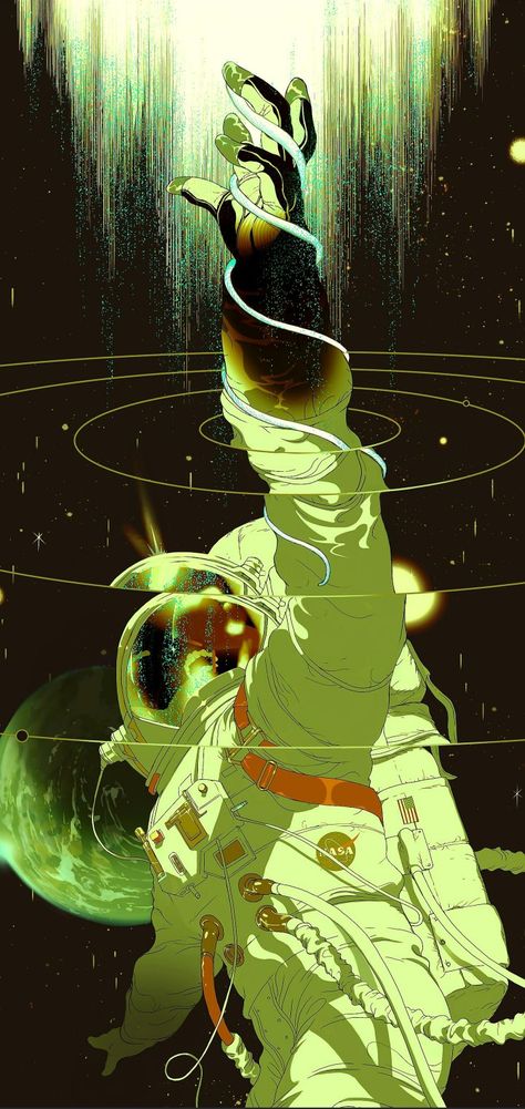 Tomer Hanuka, Astronaut Art, Incredible Art, Cyberpunk Aesthetic, Wallpaper Space, Cool Wallpapers Art, Space Station, 영감을 주는 캐릭터, Sci Fi Art