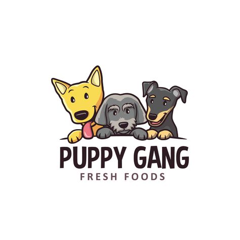 Dog Treat Logo Ideas, Dog Food Logo Ideas, Dog Food Logo, Dog Brand Logo Design, Dog Logo Design Ideas Creative, Dog Cafe Logo Design, Bad Logo Design, Pet Shop Logo, Cookies Branding