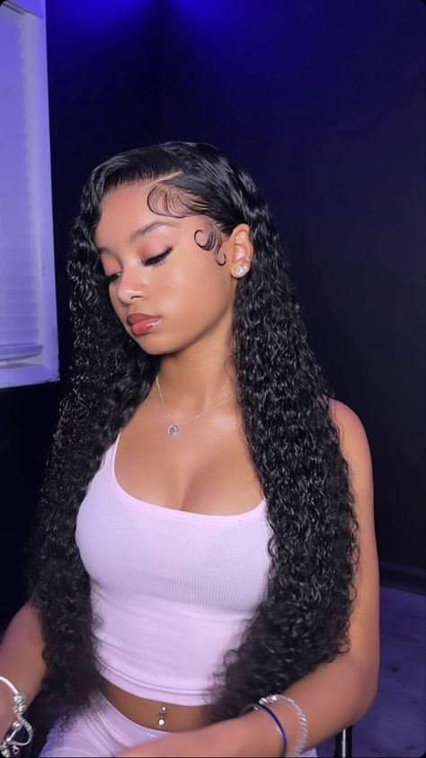 𝑥𝑎𝑢𝑥𝑜𝑥𝑜 Dyed Hair Inspiration, Beautiful Curly Hair, Hairdos For Curly Hair, Face Card, Baddie Hairstyles, Wig Styles, Art References, Pretty Selfies, Black Girls Hairstyles