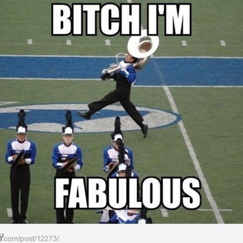 Marching band win! Funny Band Jokes, Marching Band Quotes, Marching Band Jokes, Marching Band Memes, Band Problems, Musician Humor, Marching Band Humor, Band Jokes, Im Fabulous