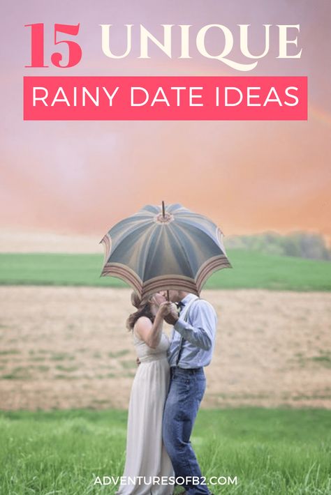 15 unique rainy date ideas that are perfect for making the most of bad weather days! Have blast with these date night ideas that are sure to make you and your spouse fall in love all over again! - Adventuresofb2.com #dateideas #datenight #dateyourspouse #husbandandwife #datenightideas Rainy Date Ideas, Rainy Day Dates, Best Love Photos, Day Date Ideas, Nature Valley, Fall Dates, Lovers Day, Marriage Counseling, Weather Day