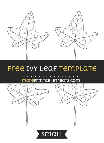 Free Ivy Leaf Template - Small Ivy Leaf Template, Ivy Template, Celtic Crochet, Bunny Templates, Felt Flowers Diy, Ankle Tattoos, Leaf Outline, Ivy Leaves, Tasteful Tattoos