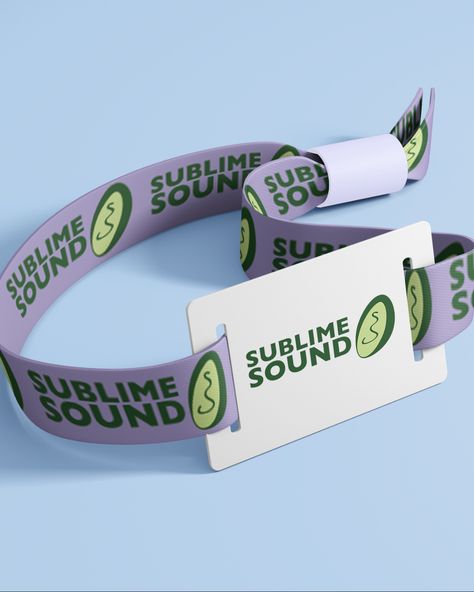 An extension of the Sublime Sound music festival brand identity includes tickets, wrist bands and available merch. Within this concept all Sublime Sound merch profits will go towards the smaller musicians that performed during the festival, allowing them to take the next step with developing their music career. #MusicFestivalConcept #Design #GraphicDesign #BrandDesign Festival Brand Identity, Sound C, Music Festival Poster, Sound Music, Music Career, Festival Poster, Poster Series, Festival Posters, Sound Design