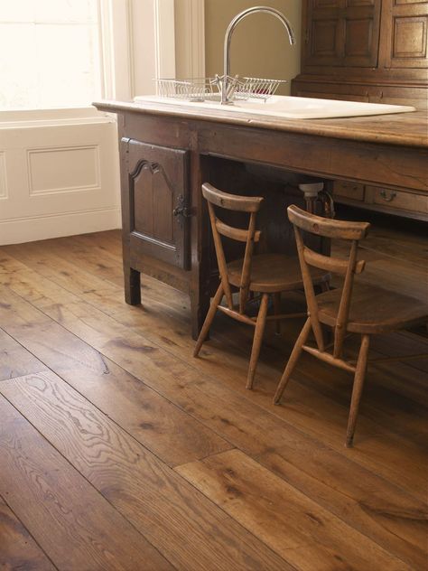 Solid Floor - Landmark Dalton | Classic Warm Brown Floor Dark Oak Laminate Flooring, Warm Flooring Ideas, Classic Oak Flooring, Dark Oak Floors, Walnut Wood Flooring, Oak Floor Kitchen, Dark Brown Floor, Dark Oak Flooring, Walnut Wood Floors