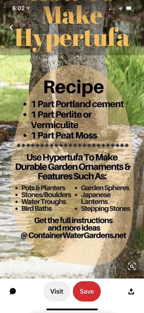 Hypertufa Molds, Hyper Tufa, Hypertufa Projects, Outdoor Yard Decor, Cement Projects, Container Water Gardens, Funny Vine, Garden Spheres, Cement Garden