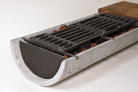 How to: Build a Tabletop Hibachi Grill from Concrete | Man Made DIY | Crafts for Men | Keywords: diy, outdoor, how-to, concrete Hibachi Grill Diy, Diy Yakitori Grill, Diy Hibachi Grill, Concrete Grill, Diy Bbq Grill, Concrete Bbq, Outdoor Grill Diy, Grill Diy, Space Hulk