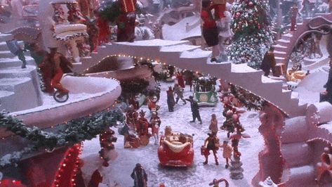 🎬 How The Grinch Stole Christmas Christmas Movie Scenes Aesthetic, Liminal Space Christmas, Christmas Banner Discord, Christmas Castle Aesthetic, Beauty And The Beast Winter Scene, Department 56 Grinch Village, Christmas Dreaming, Grinch Stole Christmas, Christmas Gif