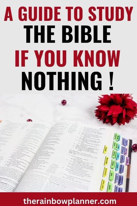 How To Study The Bible For Beginners | The Ultimate Guide - The Rainbow Planner Bible Study Workbooks For Women, Best Bible For Beginners, Self Bible Study Guide, Easy Bible Study For Beginners, Bible Study Guide For Beginners Notes, Learning The Bible For Beginners, Bible Study Guide For Beginners Women, Studying The Bible For Beginners, Adult Bible Study Lessons