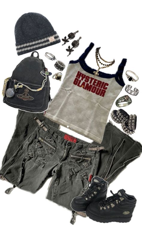 Koga Mitsuki, Thrift Outfits Ideas, Mitsuki Koga, Korean Outfit Street Styles, Outfit Layout, Tomboy Style Outfits, Tomboy Fashion, Miss Me Jeans, Grunge Outfits