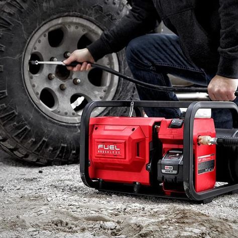 Our favorite #aircompressors for whatever your pneumatic needs may be. Quiet Air Compressor, Silent Air Compressor, Reciprocating Compressor, Milwaukee Fuel, The Family Handyman, Portable Air Compressor, Milwaukee Tools, Air Tanks, Air Hose