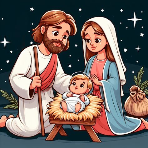 Mundo Inicial: Nacimiento navideño - colección de imágenes Jesus Cartoon, Three Wise Men, Christmas Jesus, Christmas Nativity Scene, Easy Doodle Art, Christmas Lovers, Christmas Drawing, Christmas Scenes, Christmas Nativity