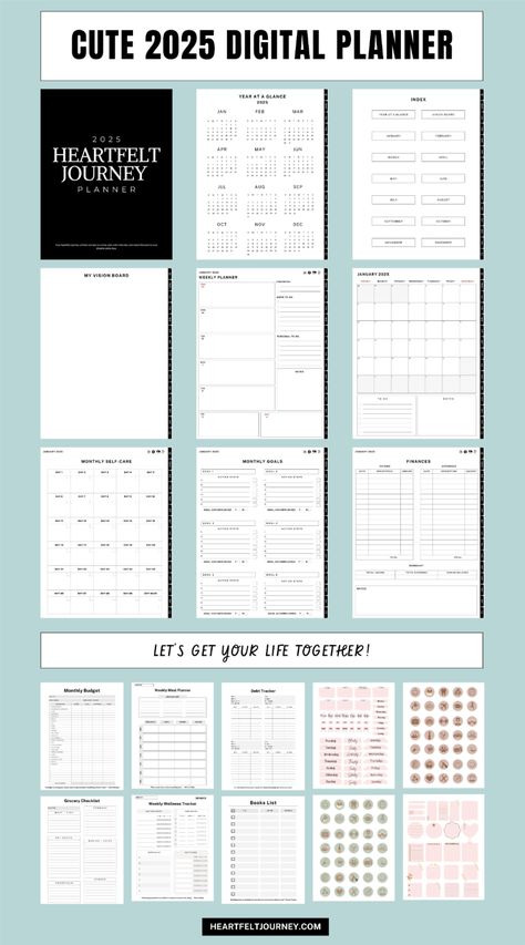 Download free 2025 digital planners, including Goodnotes templates and printable PDFs, for organization and productivity. Goodnotes Free, Free Digital Planner, Budget Planner Free, Budget Template Free, Free Planner Templates, Weekly Budget Planner, Daily Planner Printables Free, Aesthetic Planner, Yearly Overview