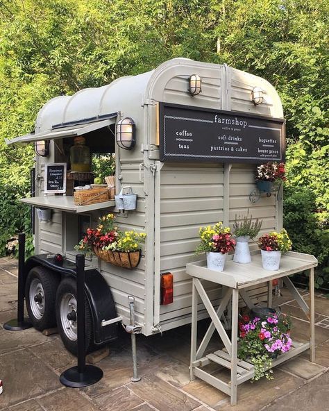 Coffee Food Truck, Bicester Village, Mobile Coffee Shop, Coffee Trailer, Coffee Van, Food Truck Business, Coffee Truck, Flower Truck, Food Truck Design