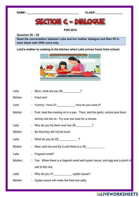 Dialogues online worksheet for Year 4 - 6. You can do the exercises online or download the worksheet as pdf. Dialogue Writing Worksheets, Dialogues In English, Dialogue Worksheet, Dialogue Writing, Advance English, Example Of Simile, Punctuation Worksheets, Beautiful Words In English, 23rd March