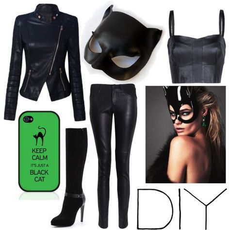 idk how you feel about catwoman but shes easy and you could pull it off well Cat Women Costume Diy, Homemade Cat Costume, Diy Catwoman Costume, Catwoman Costume, Catwoman Cosplay, Woman Costume, Cat Women, Holloween Costume, Cat Woman