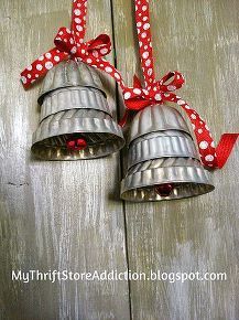 repurposed silver bells, christmas decorations, crafts, repurposing upcycling, seasonal holiday decor Vintage Jello Molds, Vintage Christmas Crafts, Silver Bells, Primitive Christmas, Vintage Christmas Decorations, Holiday Projects, Country Christmas, Christmas Bells, Christmas Countdown