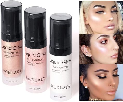 1Bottle Face Glow Liquid Highlighter Brighten Shimmer Highlighter Makeup 3D Makeup Ultra-Smooth Face Glitter Primer 6ml/0.2 OZ(03# Peach Champagne) : Amazon.co.uk: Beauty Liquid Highlighter Makeup, Highlighter For Dark Skin, Illuminator Makeup, Shimmer Highlighter, Face Glow, Shimmer Makeup, Makeup Highlighter, Face Brightening, Smooth Face