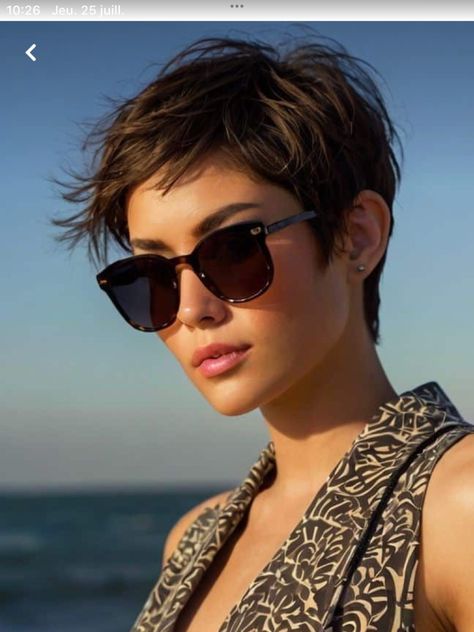 Short Messy Pixie, Pixies Haircut, Haircut Ideas Trendy, Shortish Hair, Classic Pixie, Pixie Haircuts For Women, Short Hair Back, Haircuts For Women Over 50, Cool Short Hairstyles