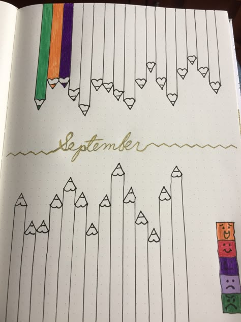 Journal Mood Tracker, September Journal Page, School Tracker, Mood Tracker September, September Mood Tracker, August Mood Tracker, Bujo Mood Tracker, September Journal, October Mood Tracker