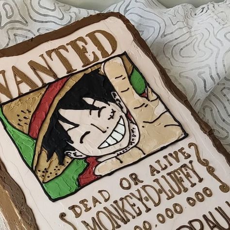 One Piece Cake Ideas, One Piece Cake Design, One Piece Birthday Cake, One Piece Anime Cake, One Piece Birthday Party, Cake One Piece, One Piece Cake, Tom Cake, One Piece Party