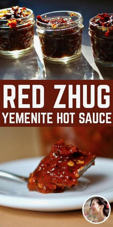 Dive into the vibrant world of Yemenite cuisine with this bold and flavorful red zhug. This spicy sauce is a tantalizing blend of fresh herbs, fiery chili peppers, and aromatic spices that will ignite your taste buds. Perfect for those who love a kick in their meals, this zhug adds a burst of heat and zest to any dish, from grilled meats to roasted vegetables. Embark on a culinary adventure and bring a touch of Middle Eastern flair to your kitchen with this fiery condiment. Hot Sauce Recipe, Hot Sauce Recipes, Spicy Sauce, Peppers Recipes, Homemade Sauce, Middle Eastern Recipes, Adobo, Sauce Recipe, Stuffed Hot Peppers