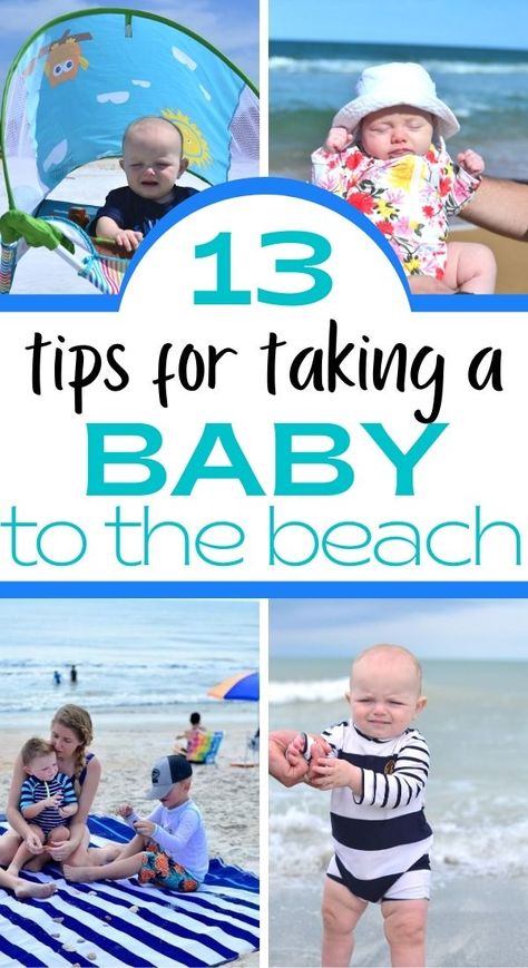 Beach Trip Must Haves, Summer With A Baby, Baby Summer, Baby On The Beach, Beach Trip With Toddler, Travel With Baby, Beach With Kids, Babies On The Beach, Beach Hacks For Babies