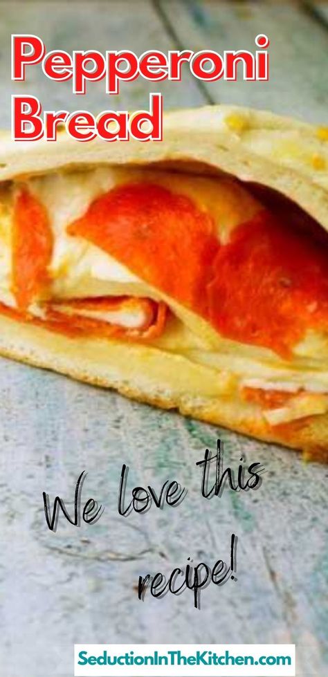 Pepperoni Bread With Frozen Bread Dough, Easy Pepperoni Bread, Pepperoni Cheese Bread, Pepperoni Bread Recipe, Pepperoni Recipe, Rhodes Bread, Pepperoni Bread, Pepperoni Recipes, Pepperoni Rolls