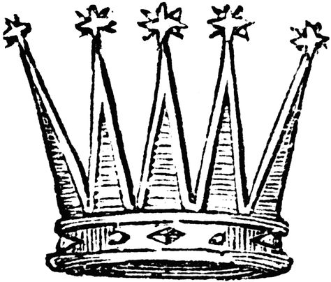 Crown Drawings | Celestial Crown | ClipArt ETC Drawing Crown, Celestial Crown, Medieval Crown, Crown Illustration, Heraldry Design, Medieval Tattoo, Crown Drawing, Crown Art, Engraving Illustration