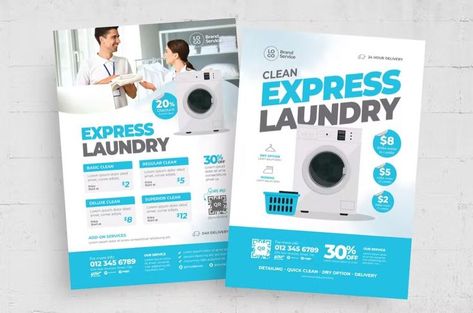 Laundry Service Flyer Template Get it now!! #flyer #flyerdesign #flyertemplate #flyertemplates #summer #summersale #flyermusic #bestfyler #freefyler #printtemplate #promotion #halloween #christmasflyer #wintersale #adversting #premiumdesign #freedesign #bestdesign #summerparty #halloweenparty #envato #envatomarket #graphicriver #envatoelements #summerflyer #halloweenflyer #creativemarket #freepik #behance #shutterstock #dribbble Laundry Poster, Laundry Logo, Laundry Business, Laundry Cleaning, Laundry Design, Halloween Flyer, Christmas Flyer, Branding Ideas, Flyer Poster