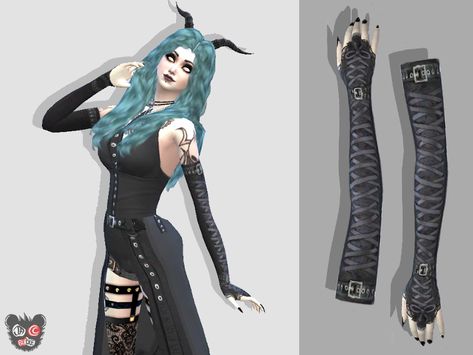 The Sims Resource - JaccBurke's Gothic Fingerless Gloves Sims 4 Cc Gothic Jewelry, Sims 4 Cc Clothes Female Gothic, Sims 4 Cc Goth Necklace, Sims Gloves Cc, Sims 4 Cc Gloves Fingerless, Sims 4 Goth Accessories, Sims Gloves, Sims 4 Cc Clothes Female Goth, Sims 4 Cc Fingerless Gloves