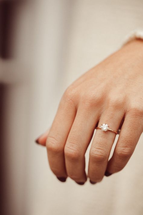 The Maeve Round 6-Prong Solitaire Ring - Sarah O. Dimand Ring For Girl, Basic Engagement Rings Simple, Bridal Ring Sets Simple, Engagement Rings 6 Prong, Circular Engagement Rings, 6 Prong Round Engagement Ring, 1 Ct Engagement Ring, Rings 2023, Dimond Ring