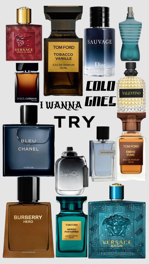 COLONGES I WANNA TRY #colonges #designer #tomford #versace #jimmychoo #coach Winter Cologne, Fragrances Perfume Men, Perfume Men, Best Mens Cologne, Men Fragrance, Best Perfume For Men, Best Fragrance For Men, Winter Fragrance, Men's Cologne