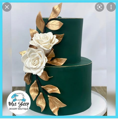 Dark Green Wedding Cakes, Emerald Wedding Cake, Wedding Cake Emerald Green, Green Birthday Cake, Green Wedding Cakes, Green Quinceanera Theme, Emerald Wedding Colors, Green Birthday Cakes, Emerald Green Wedding Theme