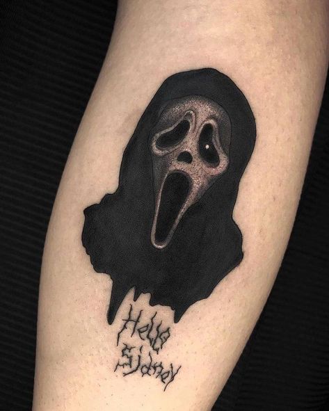 Dr Tattoo, Horror Movie Tattoos, Movie Tattoos, Scary Tattoos, Flash Tattoo Designs, Mask Tattoo, Horror Tattoo, Tattoo Style Drawings, Tattoo Project