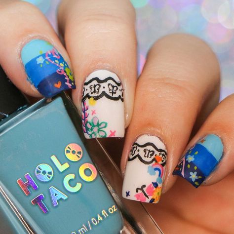 Isabella Encanto Nails, Encanto Nail Art, Encanto Nails, Family Madrigal, Disney Coco, Disney Nail, Holo Taco, In And Out Movie, Disney Nails