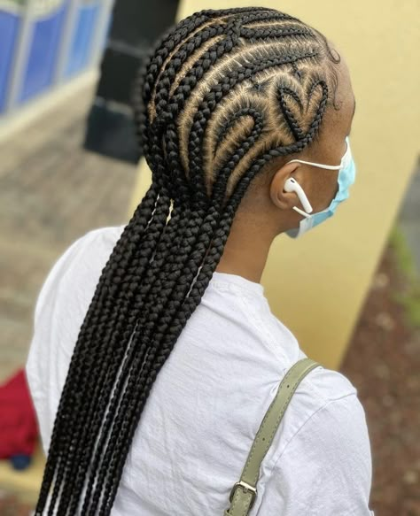 8 Feed In Braids With Designs, Freestyle Feedins Braids, Freestyle Feed In Braids, Feed In Braids With Designs, Straight Back Feed In Braids With Design, Freestyle Cornrows Braids, 6 Feed In Braids Hairstyles, Protective Styles For Natural Hair Short, Protective Braids