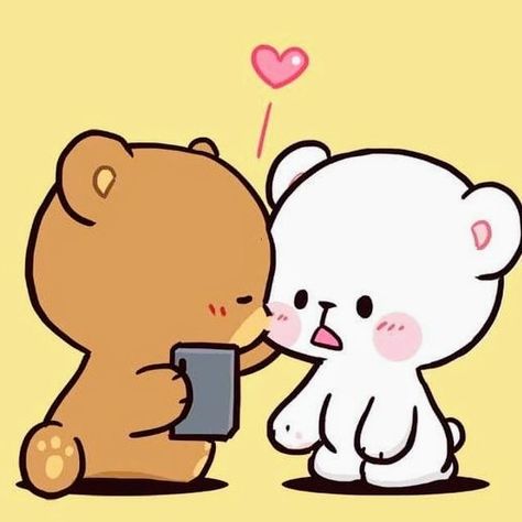 Desenhos Love, Not Fair, Milk & Mocha, Cute Bear Drawings, Cute Doodles Drawings, I Adore You, Cute Love Cartoons, Love Bear, Sanya