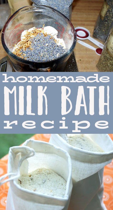 Homemade Milk Bath Recipe with Lavender & Calendula. Homemade milk baths are simple to create, but oh so luxurious on your skin! Give this homemade milk bath recipe with lavender and calendula a try and discover the difference it can make for your dry, itchy skin! Herbal dry skin relief remedy for natural dry skin care. Don’t keep these luxe milk baths all to yourself though. These milk baths also make great homemade gifts for birthdays and holidays. Milk Bath Recipe, Homemade Milk, Lavender Recipes, Bath Recipes, Dry Skin Remedies, Dry Itchy Skin, Hair Diy, Diy Beauty Recipes, Homemade Bath Products