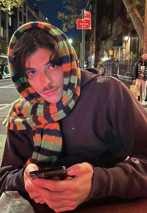 Luca Fersko, Scarf Outfit Men, Masc Outfits, Boyfriend Outfit, Guy Fits, Scarf Outfit, Street Fashion Men Streetwear, Ideal Man, Mens Outfit Inspiration