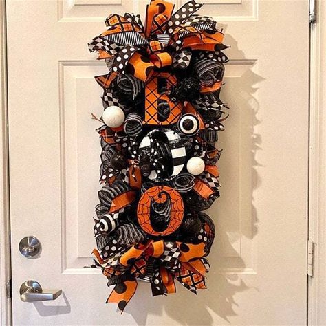 Pumpkin Fall Wreath, Halloween Swag, Rosé Halloween, Fall Room Decor, Fall Room, Halloween Garland, Swag Wreath, Table Wall, Hanging Garland