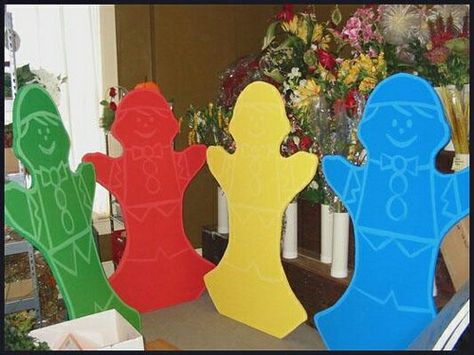 Cardboard cutout Candyland Characters, Candy Land Party, Candy Land Birthday Party, Hallowen Ideas, Candyland Birthday, Candyland Party, Candy Theme, Candy Decorations, Candy Land Theme