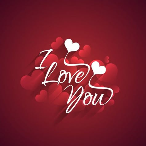 I love you card Free Vector | Free Vector #Freepik #freevector #heart #love #celebration #valentines-day True Love Images, I Love You Husband, I Love You Images, I Love You Gif, Love Heart Images, Love Wallpapers Romantic, Love You Gif, I Love You Pictures, Love You Images