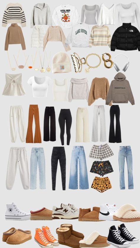 Check out emqliii's Shuffles Fall wardrobe 🎃🍁🧡 Casual Preppy Outfits, Trendy Outfits For Teens, Clothes And Shoes, Cute Lazy Day Outfits, Everyday Fashion Outfits, Foto Poses, Cute Preppy Outfits, Easy Trendy Outfits, Cute Comfy Outfits